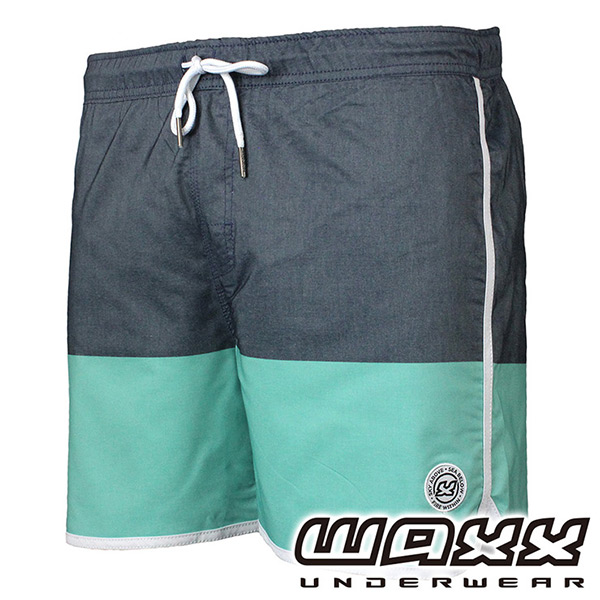 WAXX海灘遊俠快乾型男海灘褲(海藍色)(15英吋)