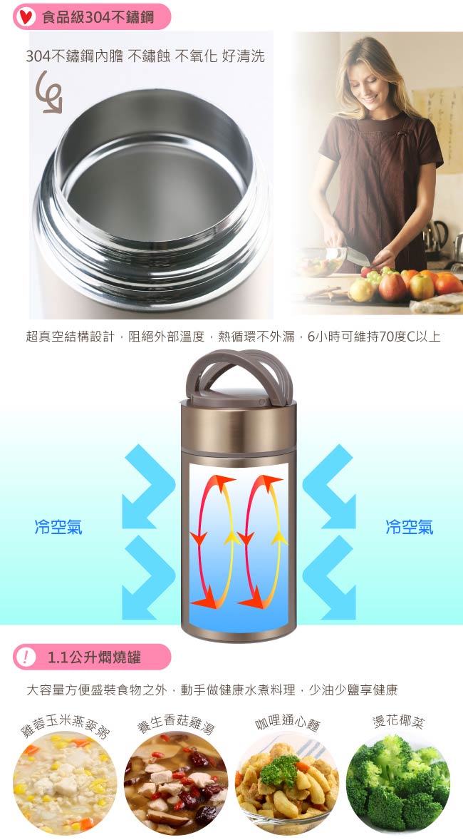 鍋寶 燜燒罐1150ML-粉色 SVP-1150P
