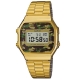 CASIO 經典時尚城市迷彩數位錶(A-168WEGC-3)-金色X迷彩綠/36.3mm product thumbnail 1