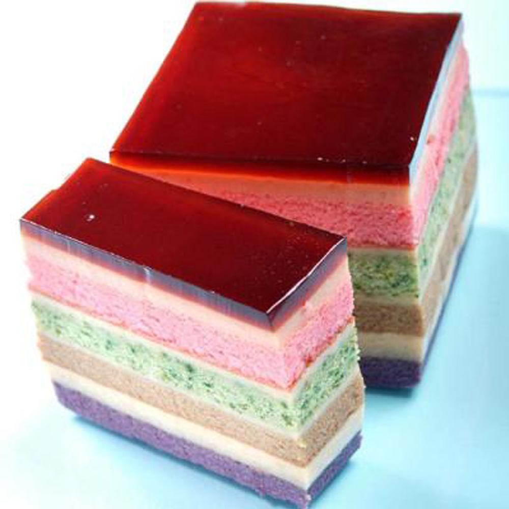 老耿 冰晶千層彩虹布丁蛋糕(500g)
