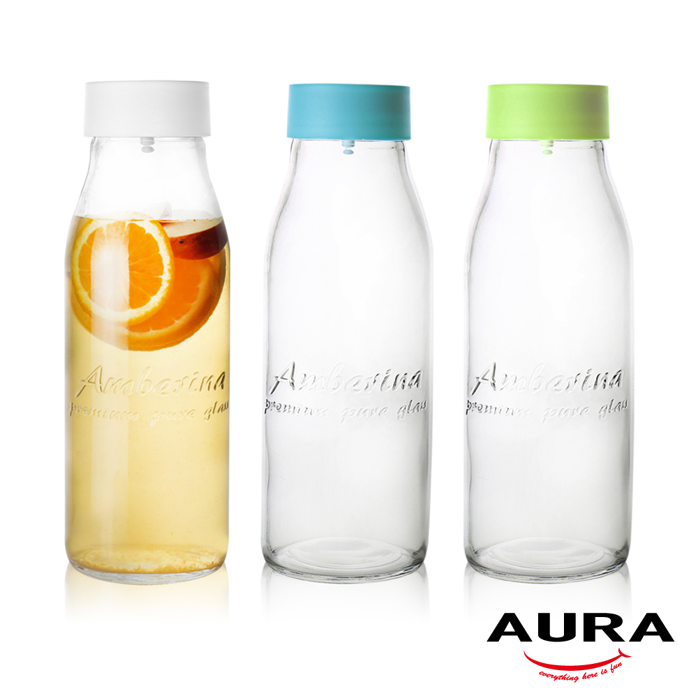 AURA艾樂 360度耐熱玻璃冷水壺1000ML(3色可選)