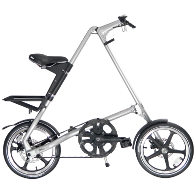 STRiDA 速立達 16吋LT折疊碟剎單車(三角形單車)- 噴砂銀