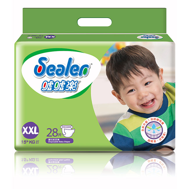 Sealer噓噓樂輕柔乾爽嬰兒紙尿褲XXL號(28片/包)