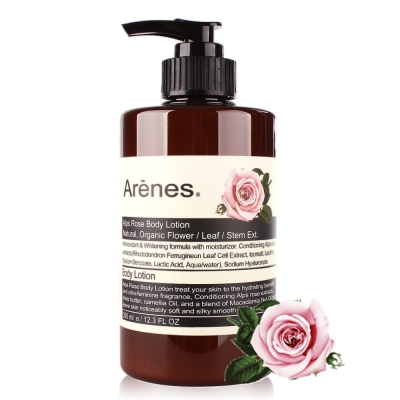 Arenes 玫瑰香氛植萃身體乳霜350ml