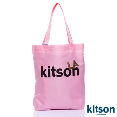 kitson  L.A.-LOGO購物袋/托特包  粉紅