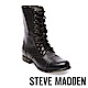 STEVE MADDEN-TROOPA 真皮綁帶中筒靴-黑色 product thumbnail 1