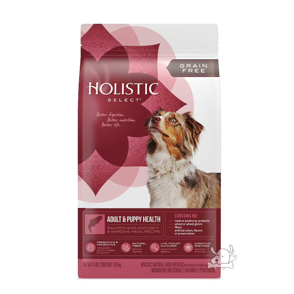 Holistic Select 活力滋 無穀成幼犬 三種魚低敏挑嘴配方 12磅 X 1包