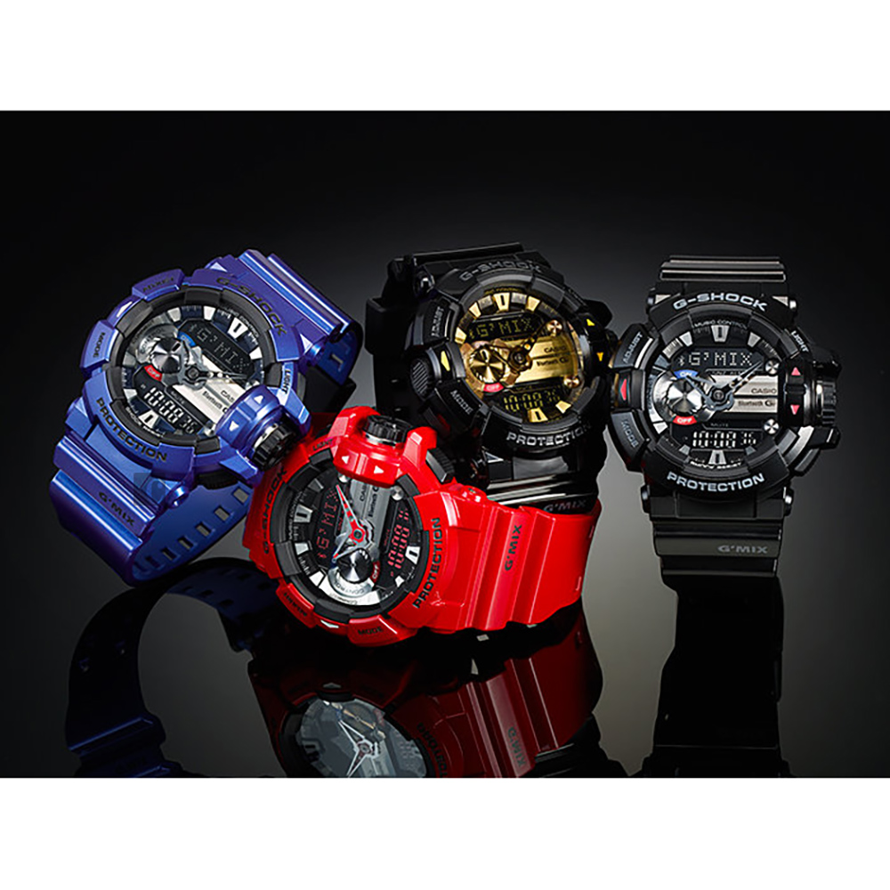 CASIO 卡西歐G-SHOCK 藍芽音樂控制錶-紅/55mm | G-SHOCK | Yahoo奇摩