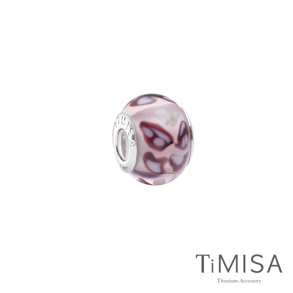 TiMISA 粉蝶(11mm)純鈦琉璃 墜飾串珠