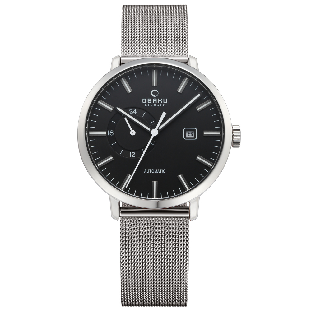 OBAKU 單眼羅伯機械米蘭腕錶-V210GTCBMC/45mm