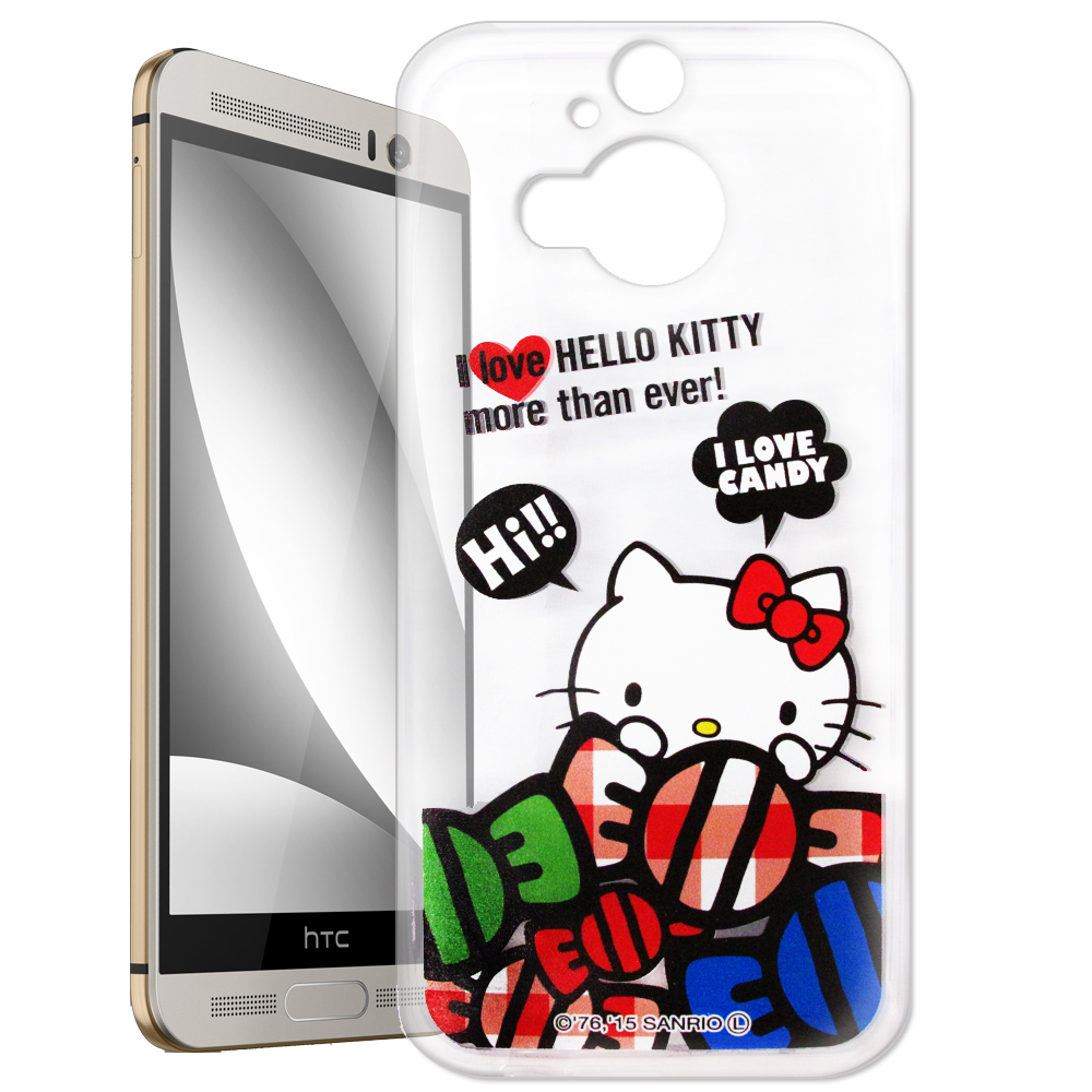 Hello Kitty hTC M9+ M9 Plus 透明軟式手機殼 糖果款