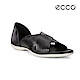 ECCO FLASH 交叉造型平底涼鞋-黑 product thumbnail 1