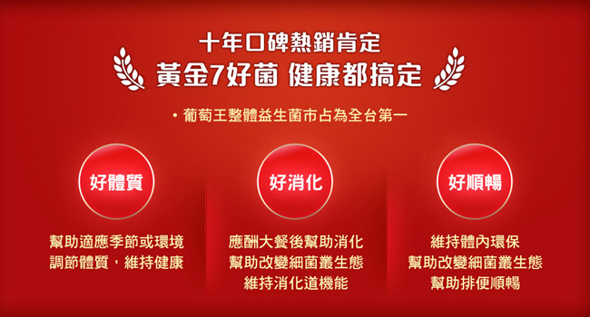 葡萄王 益菌王粉末顆粒30包*7盒(7效活菌 每粒高達150億活菌數)