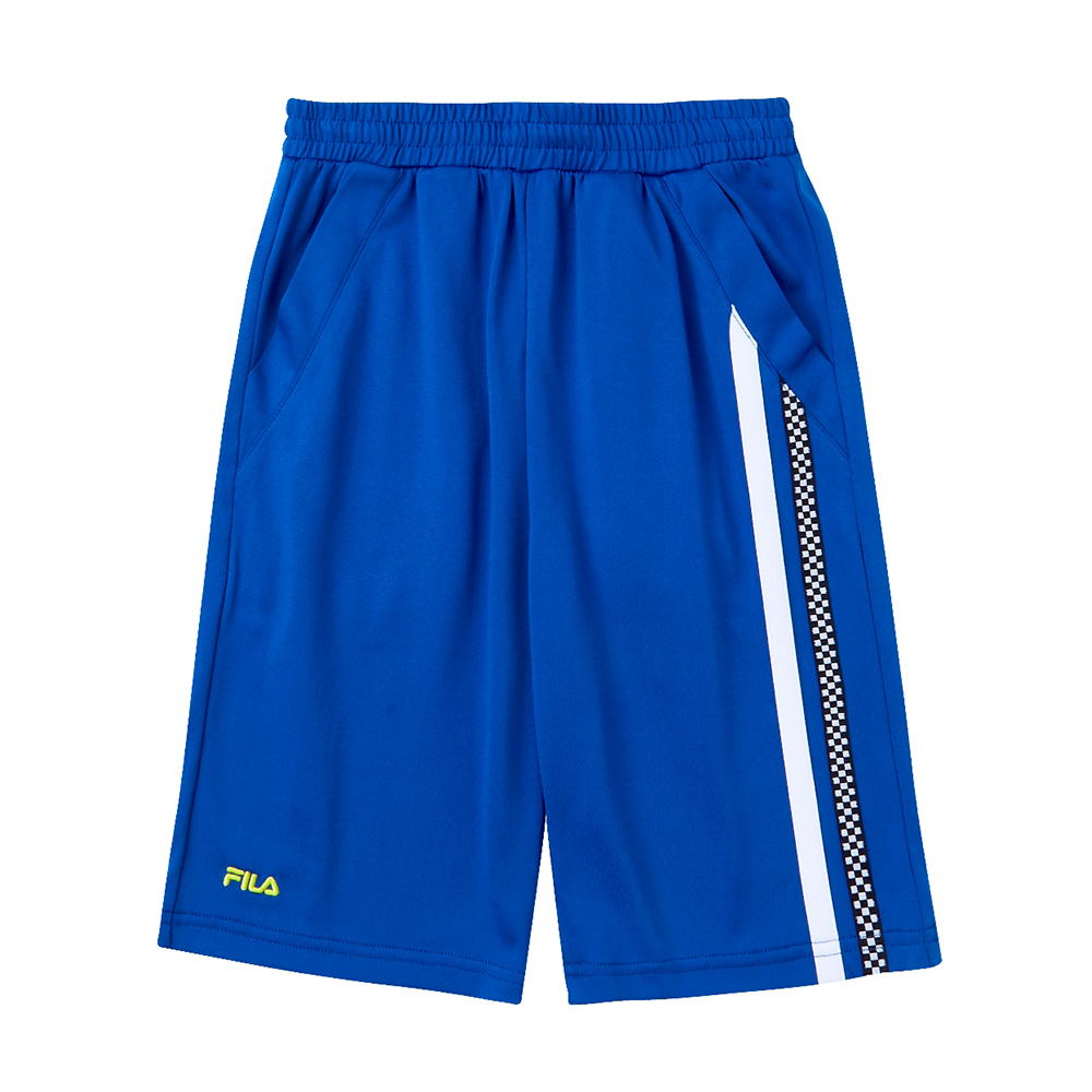 FILA KIDS 男童吸濕排汗5分褲-寶藍 1SHS-4439-AB