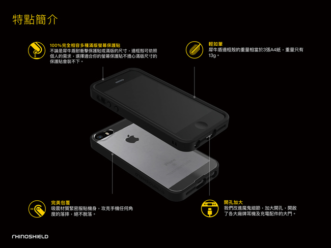 犀牛盾iphone 5 5s Se Mod 邊框背蓋二用手機殼 Apple適用手機殼套 Yahoo奇摩購物中心