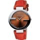 GUCCI Interlocking 時尚元素腕錶-橘x紅/37mm product thumbnail 1