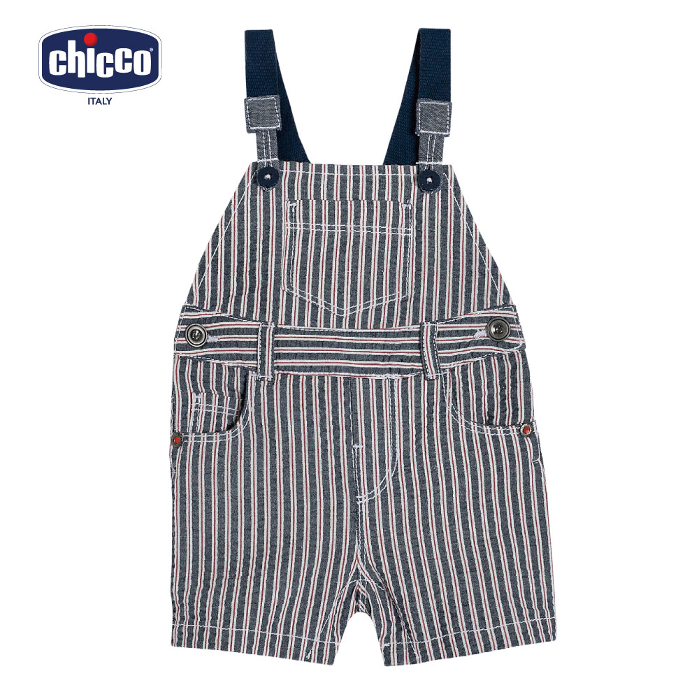 chicco-城市雅痞條紋吊帶褲(1-2歲)