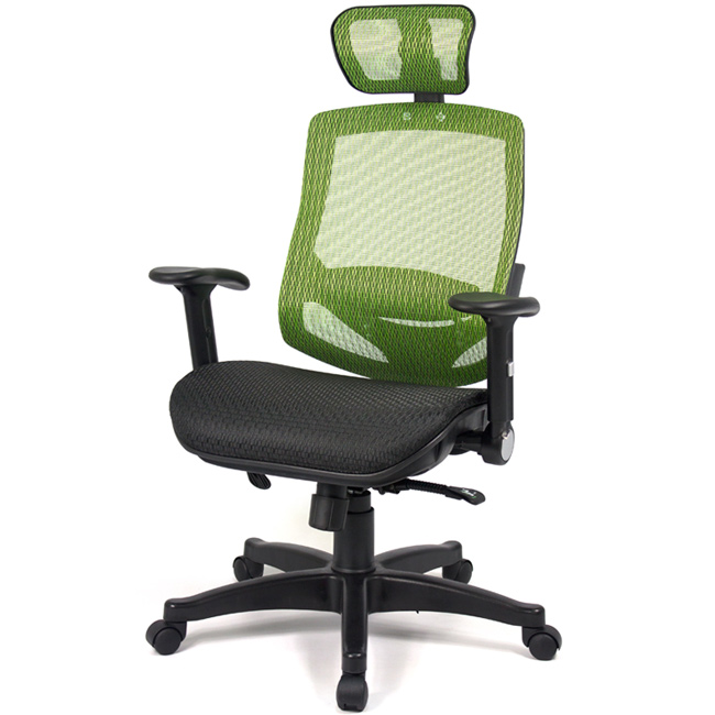 【aaronation】愛倫國度 - 舒適全透氣電腦網椅(908A-綠)