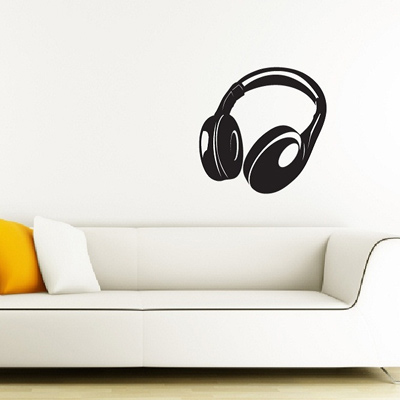 [摩達客]法國Ambiance 大耳機設計 家飾壁貼