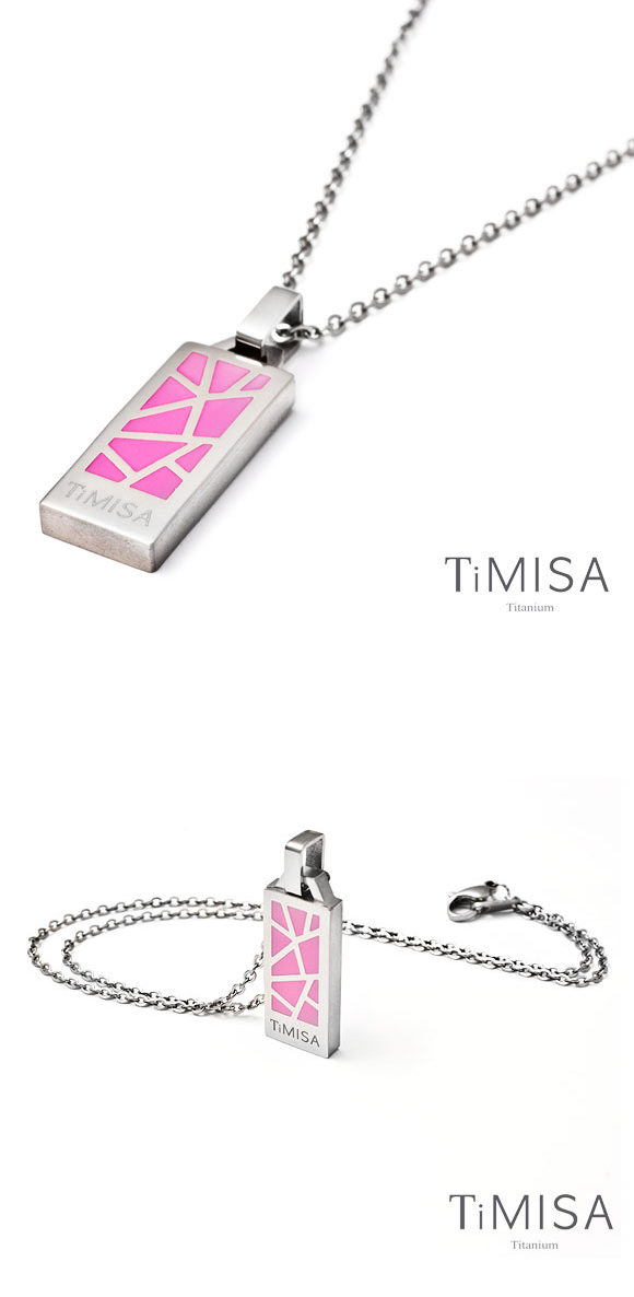 TiMISA《個性主義-桃》純鈦鍺項鍊
