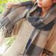 Decoy 蘇格蘭格紋 寬版編織圍巾 四色可選 product thumbnail 7