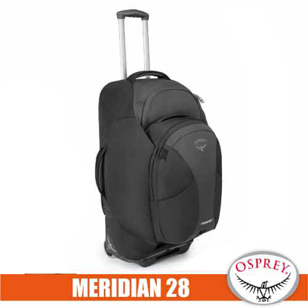 【OSPREY】Meridian 28吋75L 巔峰 可背可拖豪華型兩用旅行箱_金屬灰