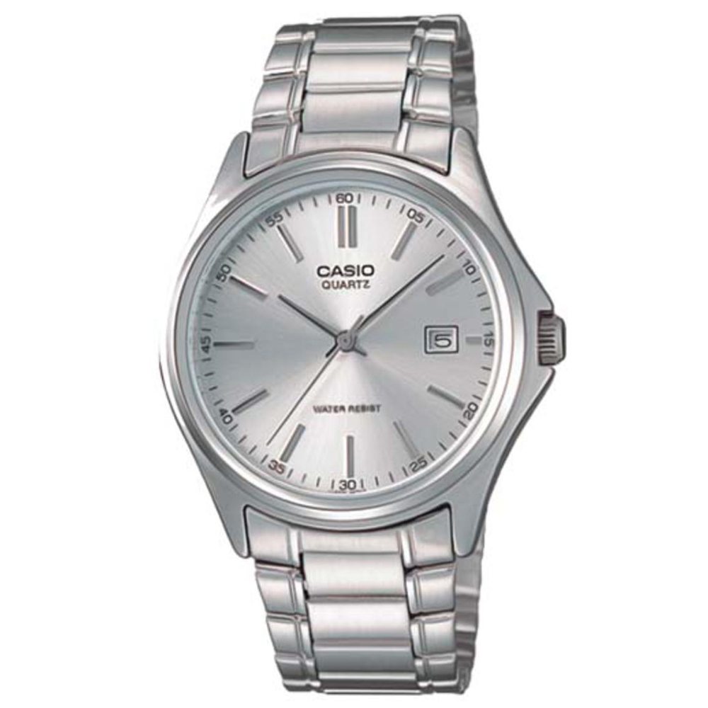 CASIO 羅馬時尚精緻紳士腕錶(MTP-1183A-7A)-銀白/38.5mm