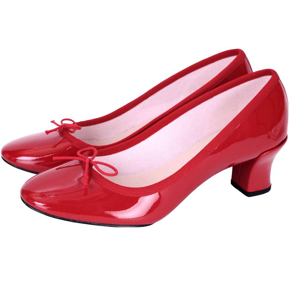 Repetto CLARA 紅色漆皮蝴蝶結低跟鞋(展示品)
