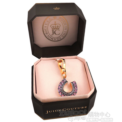 JUICY COUTURE 金色立體馬蹄造型吊飾