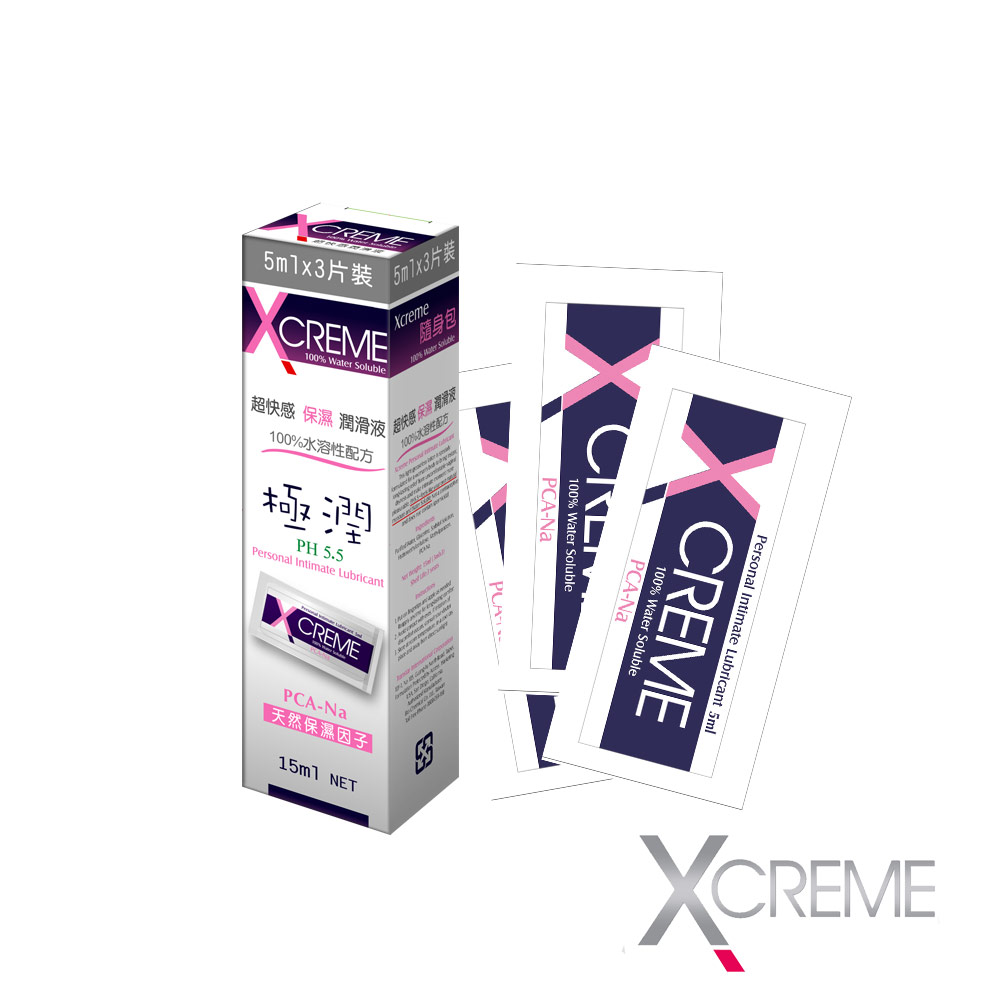 X-CREME超快感 保濕潤滑液5ml*3