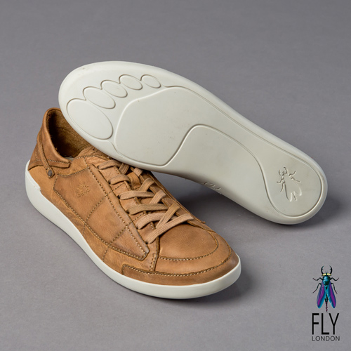 Fly London(男) 哲學之思 手染自然色系綁帶休閒鞋 - 咖啡
