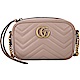 GUCCI GG Marmont Matelasse V型絎縫牛皮斜背包(Mini/裸色) product thumbnail 1