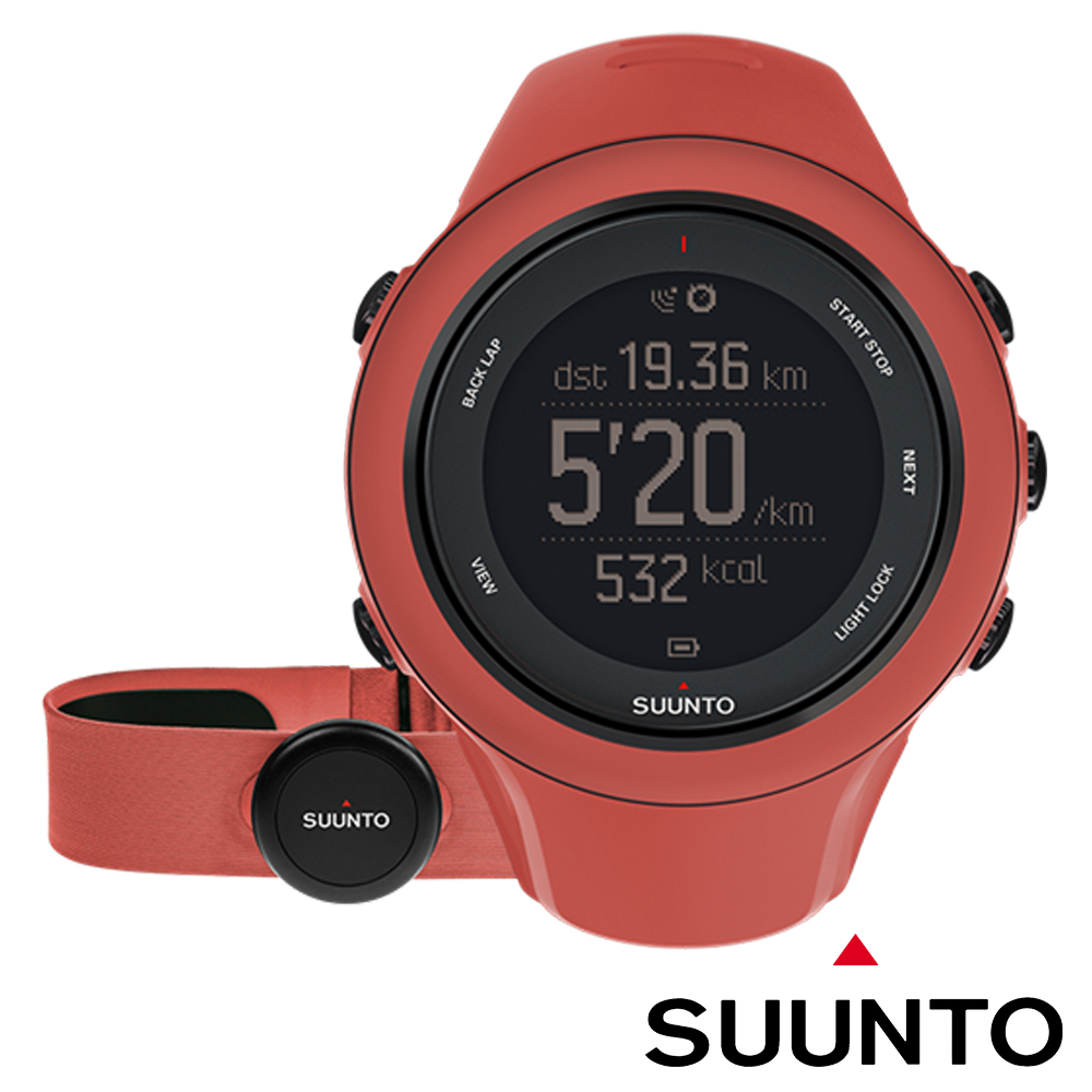SUUNTO AMBIT3 SPORT (HR) GPS 運動款 全功能戶外電腦錶/珊瑚紅