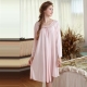 睡衣 彈性珍珠絲質居家睡衣(55203) 粉色-台灣製造 蕾妮塔塔 product thumbnail 1