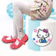 美娜斯 Hello Kitty兒童白色絲襪/褲襪M-XL(#10722 ) product thumbnail 1