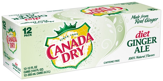 CANADA DRY diet薑汁風味汽水(355mlx12瓶)