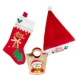 超值驚喜-聖誕襪+聖誕帽+貓頭鷹禮物袋(三合一組) product thumbnail 1