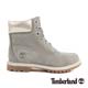 Timberland 女款灰色絨面厚領綁帶防水6吋靴 product thumbnail 1