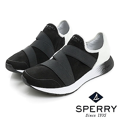 SPERRY 7SEAS 舒適感受粉嫩運動休閒鞋(女款)-黑白