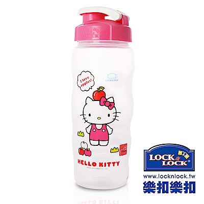 樂扣樂扣 HELLO KITTY 隨行PP水壺/500ML(戀愛蘋果)