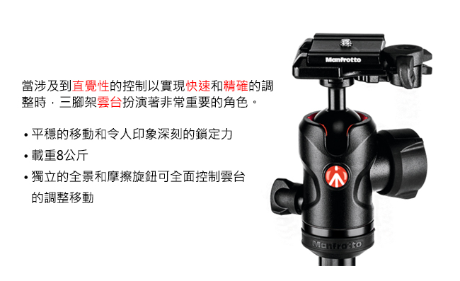 Manfrotto MH494-BH 迷你球型雲台