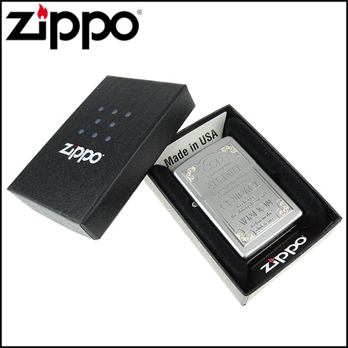 【ZIPPO】美系~Serenity Prayer-寧靜禱告文雕刻設計打火機