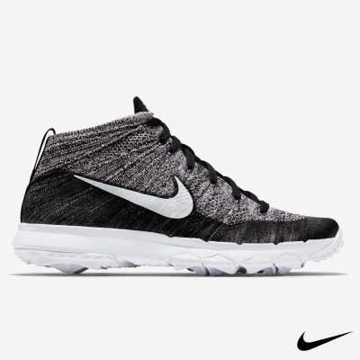 NIKE FLYKNIT CHUKKA 編織 高爾夫鞋-黑819006-001