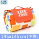 LIFECODE絨布加厚野餐墊-夾2mm海綿+覆防水鋁膜(小號195x145cm) product thumbnail 1