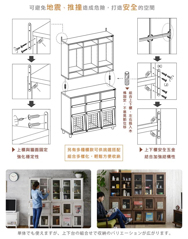 Sato NEFLAS時間旅人三門玻璃收納櫃