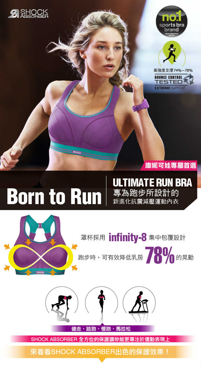 SHOCK ABSORBER RUN 跑步甜心運動內衣5044PG