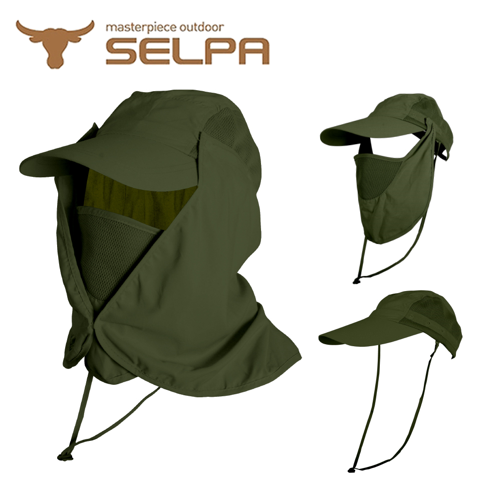 【韓國SELPA】UPF50+多功能透氣遮陽帽