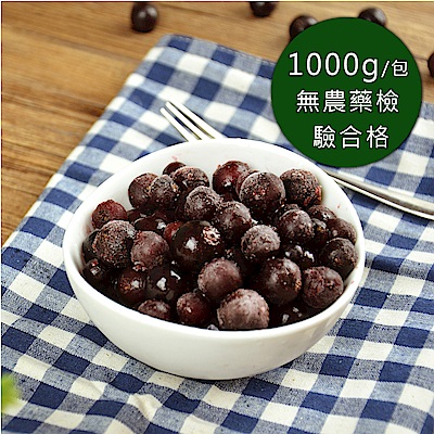(任選880)幸美生技-冷凍野生藍莓(1000g/包)