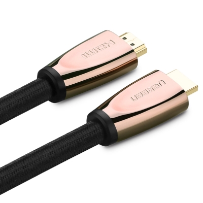 Ugreen HDMI高畫質影音傳輸編織線 2.0版 高清線3D線 2M