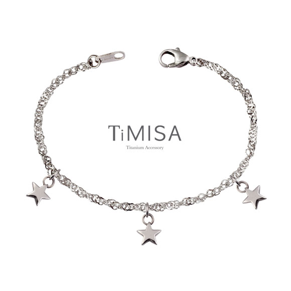 TiMISA《幸福三顆星》純鈦手鍊